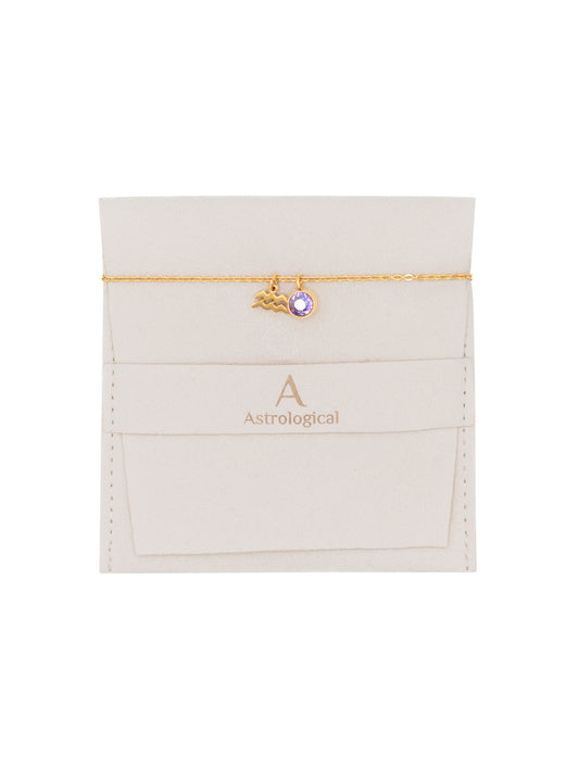 Aquarius 18K Gold Plated Bracelet